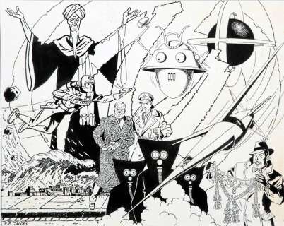 Jacobs (Studios) | Blake et Mortimer, illustration Ã  l’encre de … | Millon