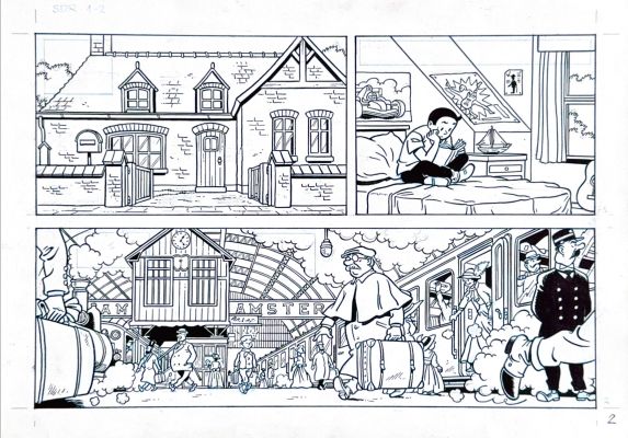 Luc Morjaeu, Original Suske and Wiske plate “Suske the Rat”, 2015 | Comic Art Masters