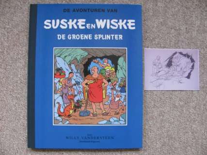 Willy Vandersteen / Paul Geerts | Suske en Wiske - De Groene Splinter - Grootformaat album met pentekening door Paul Geerts - Cartonné - EO - (2016) | Catawiki
