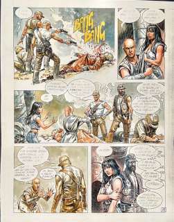 Paolo Eleuteri Serpieri | Druuna - Serpieri - acquarello originale su copia laser - Page volante | Catawiki