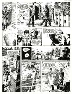 Franz | Thomas Noland, La glaise des cimetières, planche originale à l’encre de chine. | Septimus