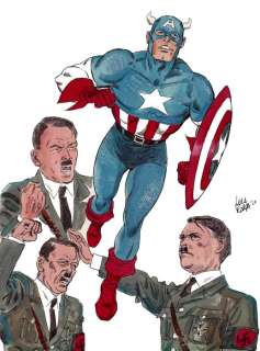 Luca Pozza | Captain America - omaggio | Catawiki