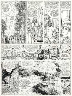 Pellerin | L’Epervier, Tempête sur Brest, planche originale à l’encre de chine pour cet album paru en 1997 chez Dupuis. | Septimus