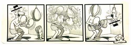 Benito Jacovitti Giuseppe e il pugilato | Little Nemo