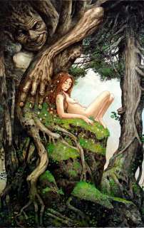Larry Macdougall - ‘the forest god‘ painting (over 18 years old to view! )
