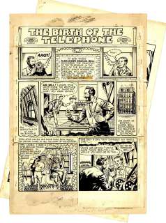 The Birth of the Phone | THE BIRTH OF THE PHONE - EC COMICS 2 Page Story | Russ Cochran