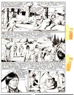 Gallieno Ferri | Zagor n. 23 - G. Ferri - Tavola Originale "La lunga notte" - Page volante - Exemplaire unique - (1967) | Catawiki