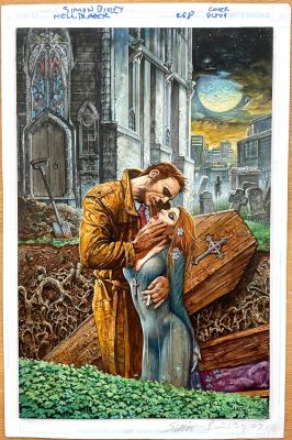 Simon Bisley | Hellblazer 258 Cover | Thornbush Art