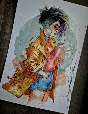 Guilherme Silva - JUBILEE - Pinup art by Guilherme Silva - 7,8" x 11,7"