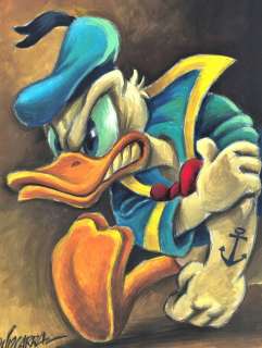 Joan Vizcarra | Sailor Donald Seeking Justice - Original Painting - Joan Vizcarra - Acrylic Art | Catawiki