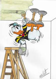 Millet | Donald Duck - Original Drawing - Millet - Size: 21 x 29,5 cm | Catawiki