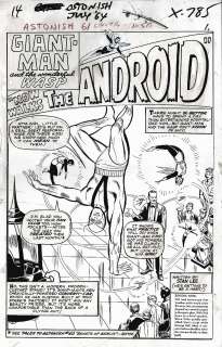 Steve  Ditko George  Roussos - Tales to astonish #61 p 1 splash (large art) 1964