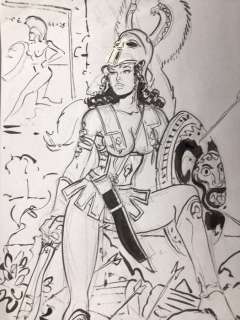 Meynet, Félix | Meynet, Félix - Dessin original - Amazone | Catawiki