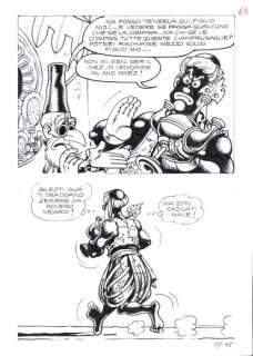 Magnus (Roberto Raviola) | La Compagnia della Forca n. 17 - Magnus - Tavola Originale "I Due Genii Siamesi" - Page volante - Exemplaire unique - (1978) | Catawiki