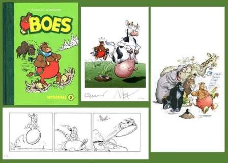 Wil Raymakers, Thijs Wilms | Boes - Luxe editie Boes Integraal deel 5 - Genummerd 61/80 - Met originele strook + ex-libris - Cartonné - EO (2017) | Catawiki