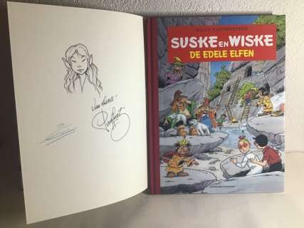 Paul Geerts + Studio Vandersteen | Suske en Wiske - De Edele Elfen - Luxe grootformaat met tekening Paul Geerts - Cartonné - EO - (2020) | Catawiki