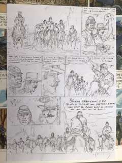 Hermann | Hermann - Planche originale crayonnée - Duke T5 - Un Pistolero tu seras - (2020) | Catawiki