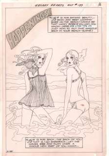 Tony Abruzzo - secret hearts #139 p. 16 - ‘happenings! ‘ - two sexy babes - 1969