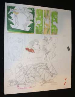 Mike Vosburg - X-Men Annual #13 Color Prelim P.13 - Wolverine Vs. the Serpent Society in the Savage Land - Dazzler in Diamondback‘s Body Comes To - 1989