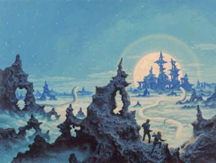  - Greg and Tim Hildebrandt
 Earth‘s Last Citadel paperback cover, 1977
 Acrylic on board
 22 x 28-1/2 in.
 Signed lower ri...