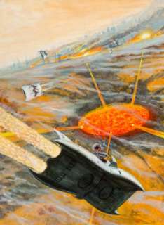 Doug Chaffee (American, 20th Century)
 All Judgement Fled, If Science Fiction magazine interior illustration, December 1... | Heritage