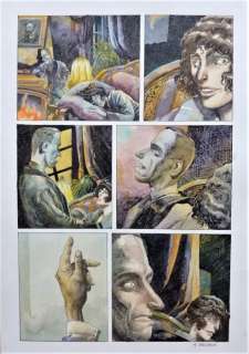 Breccia, Enrique | Breccia, Enrique - Originele pagina in aquarel - Lovecraft - (2000) | Catawiki