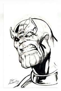 Thanos Sketch by Joe Rubinstein | mycomicshop.com