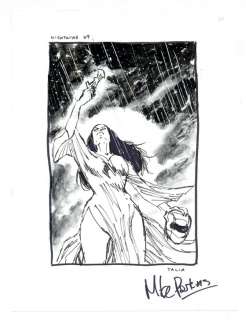 Nightwing Preliminary Cover Sketch by Mike Perkins | mycomicshop.com