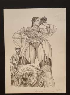 Daniele Fagarazzi | Star Wars - Inedita Tavola erotica di Fagarazzi - omaggio a stars wars - Page volante - Exemplaire unique - (2014) | Catawiki