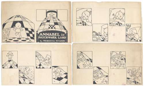 Rebecca McCann | McCann - ANNABEL in PATCHWORK LAND Original Book Art NO RESERVE! | Russ Cochran