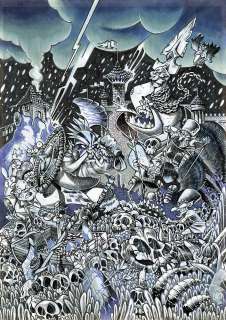 Nicolas Keramidas - Commando Barbare, illustration encrée 2