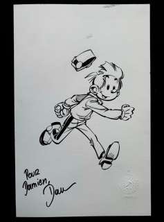 Dan Verlinden | Verlinden, Dan - Dessin original dédicacé & signé - Spirou courant | Catawiki