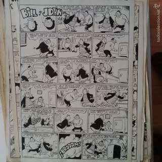 JUAN MARTINEZ OSETE (CAPITAN TRUENO) (MURCIA 1921 - 2002) DIBUJO ORIGINAL TINTA BILL Y JOHN AÑOS 50