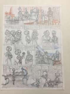 Verron, Laurent | Verron, Laurent - Planche originale crayonnée - Mademoiselle J T2 - Je ne me marierai jamais (1938) - (2020) | Catawiki