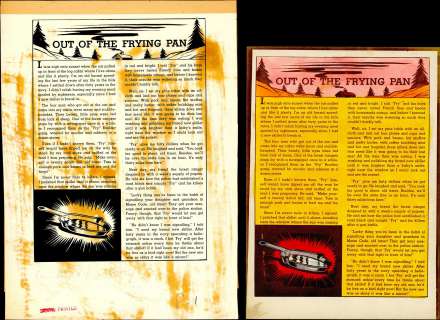 OUT OF THE FRYING PAN, CRIME PATROL #14, 2 Pc. Collection (Oct-Nov 1949) NO RESERVE! | Russ Cochran