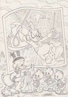 Julian Jordan | Julian Jordan - Ducktales - Scrooge McDuck - The Masked Mallard - Size: 30 x 21 cm. A4 | Catawiki
