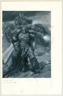 Paul Dainton - Illustration originale "S-M Honour Guard" - Warhammer 40000