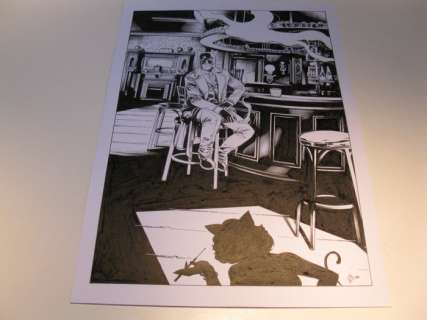 Cifuentes, Vicente | Cifuentes, Vicente - Originele tekening - Hommage aan Blacksad | Catawiki