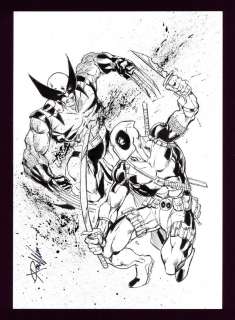 Wolverine vs. Deadpool Sketch by Ron Williams | mycomicshop.com