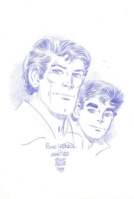 Lot 135 - PAAPE (1920-2012). Valhardi. Dédicace au crayon bleu. | HVMC