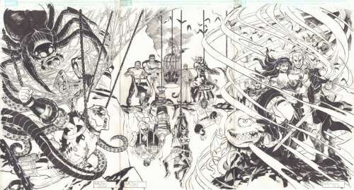 Reilly Brown - spider-man/deadpool #16 til death do us... Part 4 triple cover - 2017 signed