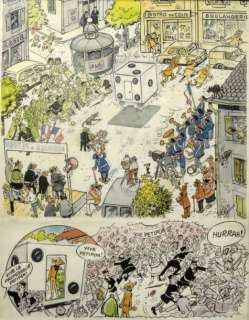 Pellos (1900-1998) | PELLOS Â«Monsieur PetitponÂ» Belle planche Ã  l’encre de Chine et gouache | Tessier Sarrou