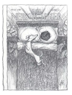 Peter de Sève | Proposed Preliminary for New Yorker Cover, Bedtime, 2025, 2025 | Philippe Labaune Gallery