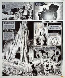 Brian Bolland - Judge dredd death lives by brian bolland pg 33 deadworld