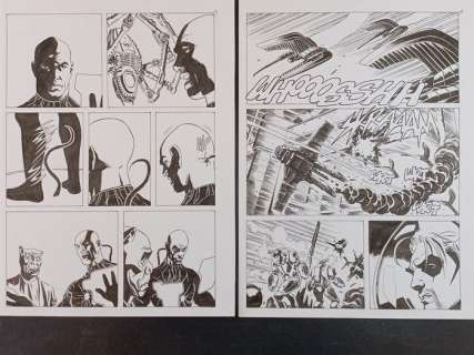 Roberto de Angelis | Roberto De Angelis 2x Tavole Originali "Scontro Finale" - (2012) | Catawiki