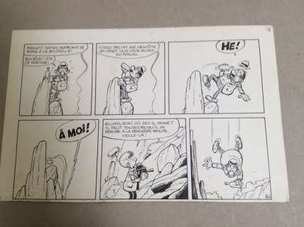 Maurice Tillieux Et Francis | Maurice Tillieux et Francis - Demi-planche - Marc Lebut T2 - L’Homme des vieux - (1969) | Catawiki