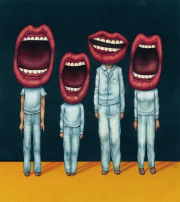 Anita Kunz | The Greatest Album Covers that Never Were: Talking Heads, 1990 | Philippe Labaune Gallery