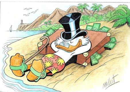 Millet | . Scrooge McDuck - Millet - Original Drawing | Catawiki