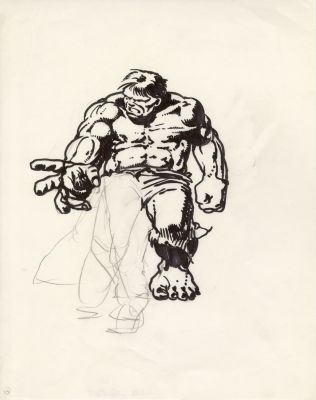 Tanino Liberatore | Illustration originale 24 Hulk | Galerie Barbier