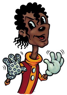 Anita Kunz - Cover for The Rolling Stone Magazine: Michael Jackson in Fantasyland, 1987